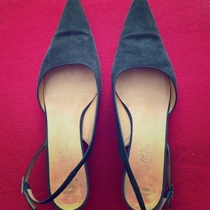 Hermès slingback kitten heels
